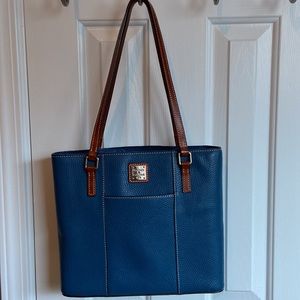 Dooney & Bourke Small Lexington Shopper Tote, Pebble leather, Jeans color